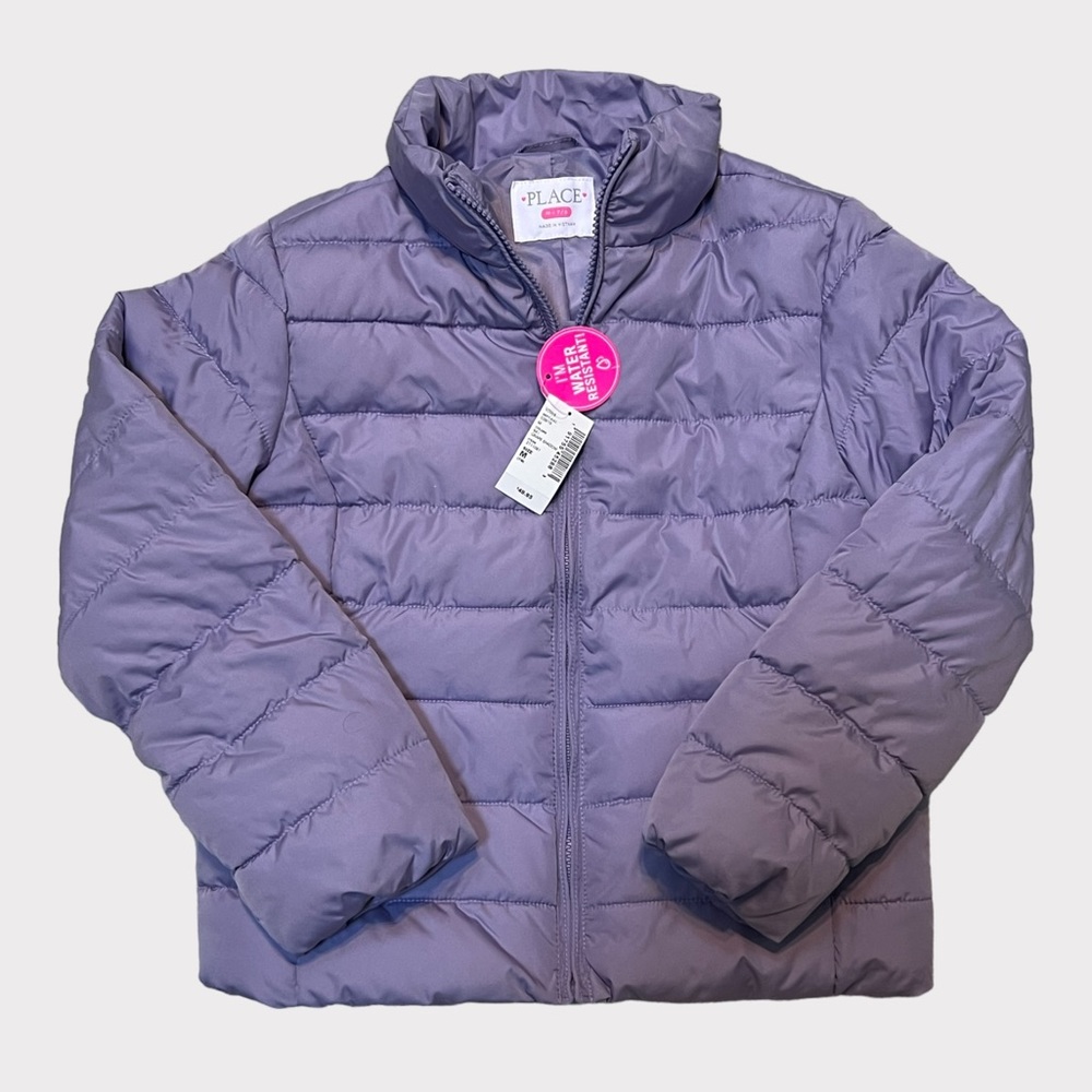 The Children’s Place Girls Purple Puffer Jacket!